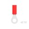 Te Connectivity Ring Terminal, #8 Stud Size, 22 AWG, 300 V, Nylon, Vinyl Insulated, Red 31888 - alternate 3